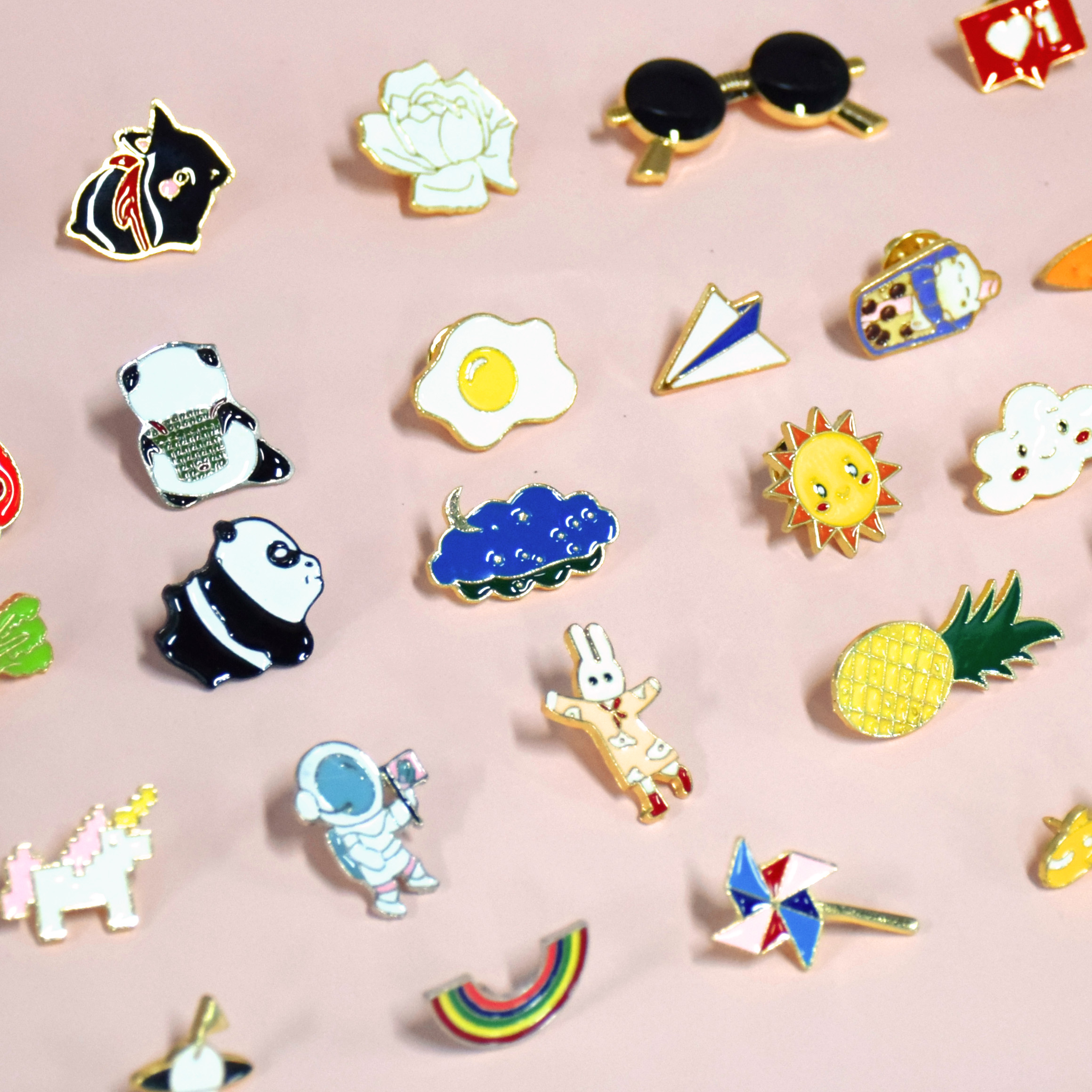 a variety of custom lapel pins