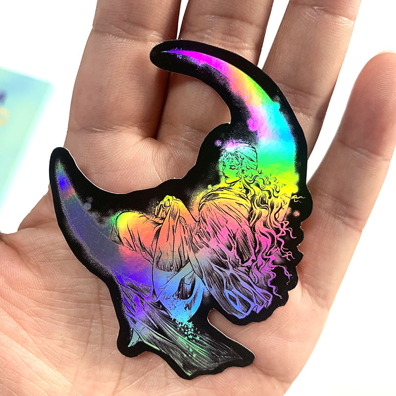 custom holographic sticker