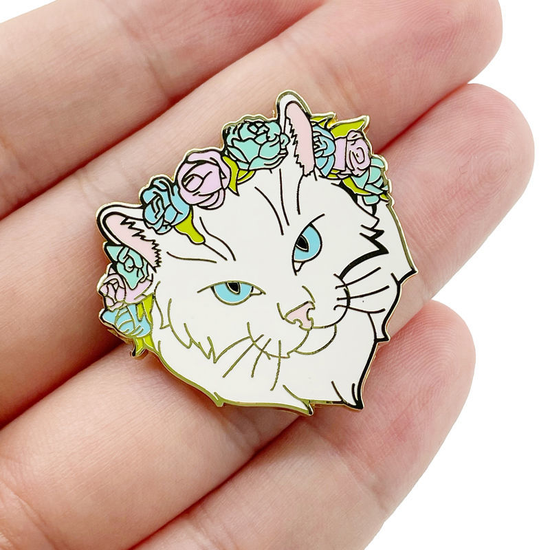 Metal Crafts Grateful Cat Pins Gold Plated Custom Soft Hard Enamel Lapel  Pin - China Pins and Badge price